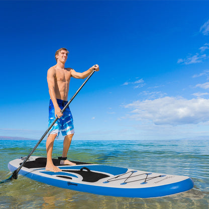 10'6" x 30" x 6" Inflatable Paddle Stand Up Board, Adjustable Aluminium Paddle Non-Slip Deck Board with ISUP Accessories, 320L x 76W x 15H cm-1